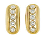 ANDREW CLUNN DIAMOND CUFF BRACELET AND UNSIGNED DIAMOND EARRINGS - photo 5