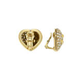 BULGARI DIAMOND AND GOLD HEART EARRINGS - photo 3