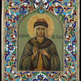 St Olga in an Enamelled Frame - фото 1