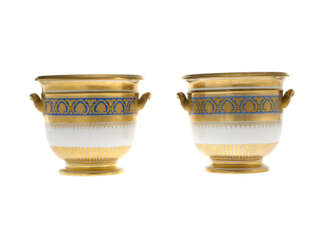 A Pair of Porcelain Wine Coolers from the Ministerial (Ropsha) Service 