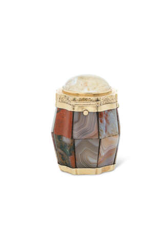 VINAIGRETTE EN OR ET PIERRE DURES D'ÉPOQUE VICTORIENNE - photo 3