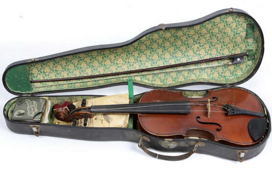 3/4 Geige mit Bogen u. Kasten - photo 1