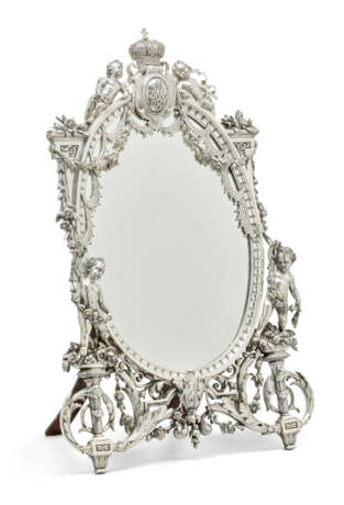 MIROIR DE COIFFEUSE EN ARGENT - photo 1