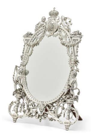 MIROIR DE COIFFEUSE EN ARGENT - photo 2