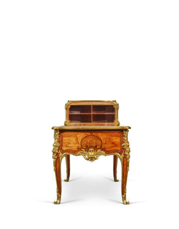 BUREAU PLAT ET SON CARTONNIER D'ÉPOQUE NAPOLÉON III - photo 2