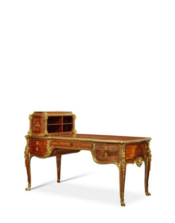 BUREAU PLAT ET SON CARTONNIER D'ÉPOQUE NAPOLÉON III - photo 3