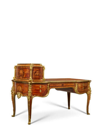 BUREAU PLAT ET SON CARTONNIER D'ÉPOQUE NAPOLÉON III - photo 4