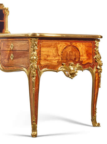 BUREAU PLAT ET SON CARTONNIER D'ÉPOQUE NAPOLÉON III - photo 9