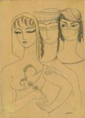 GUDIASHVILI, LADO (1896-1980) Innocence, Hypocrite and Gossiper, signed.