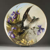A LARGE PORCELAIN PLATTER SHOWING A BIRD - photo 1