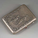 A SILVER CIGARETTE CASE - фото 1
