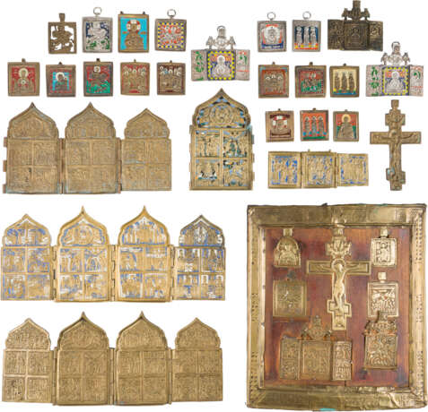 A COLLECTION OF 27 ICONS DEPICTING THE IMAGES OF CHRIST AND THE MOTHER OF GOD, LITURGICAL - photo 1