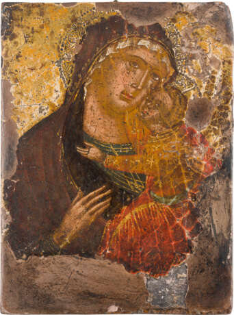 A SMALL ICON SHOWING THE GLYKOPHILOUSA MOTHER OF GOD - photo 1