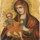 KLEINE IKONE MIT DER GOTTESMUTTER MIT DEM CHRISTUSKNABEN - Foto 1