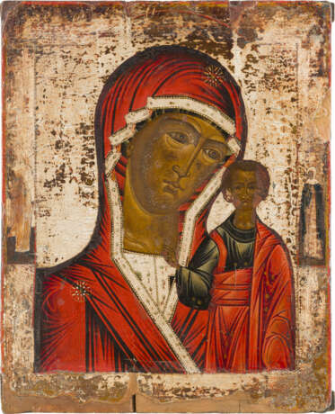 A LARGE ICON SHOWING THE KAZANSKAYA MOTHER OF GOD - фото 1