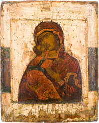 AN ICON SHOWING THE VLADIMIRSKAYA MOTHER OF GOD