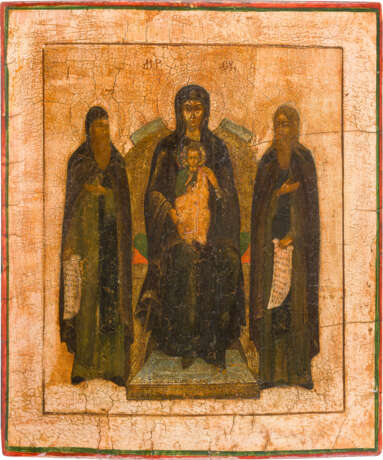 AN ICON SHOWING THE MOTHER OF GOD OF THE KIEV CAVES - фото 1