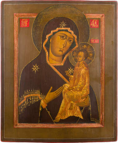 A FINE ICON SHOWING THE YUGSKAYA MOTHER OF GOD - photo 1