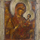 A LARGE ICON SHOWING THE TIKHVINSKAYA MOTHER OF GOD WITH BASMA - фото 1
