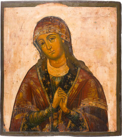 A VERY LARGE AND FINE ICON SHOWING MOURNING MOTHER OF GOD - photo 1