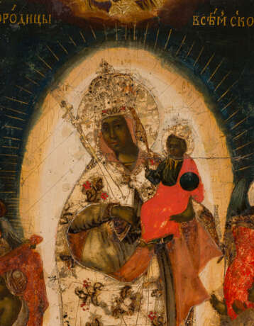 A VERY FINE ICON SHOWING THE MOTHER OF GOD 'JOY TO ALL WHO GRIEVE' - photo 3