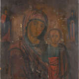 AN ICON SHOWING THE KAZANSKAYA MOTHER OF GOD WITH OKLAD - photo 2