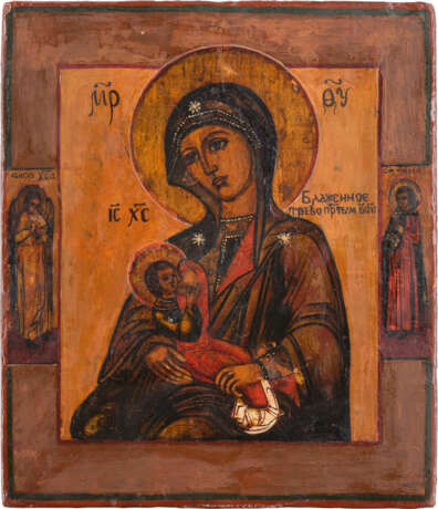 FOUR SMALL ICONS SHOWING PORTRAITS OF THE MOTHER OF GOD AND THE NATIVITY OF CHRIST - photo 2
