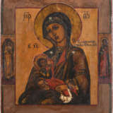 FOUR SMALL ICONS SHOWING PORTRAITS OF THE MOTHER OF GOD AND THE NATIVITY OF CHRIST - photo 2