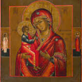 A RARE ICON SHOWING THE IERUSALIMSKAYA MOTHER OF GOD - photo 1