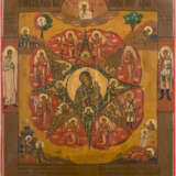 AN ICON SHOWING THE MOTHER OF GOD 'OF THE BURNING BUSH' - фото 1