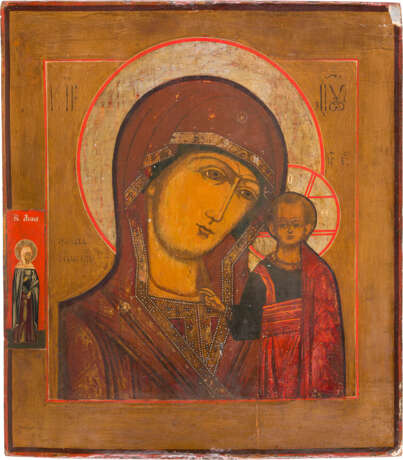 TWO ICONS SHOWING THE KAZANSKAYA MOTHER OF GOD AND A FEAST DAY ICON - photo 2