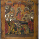 TWO ICONS: DORMITION OF THE MOTHER OF GOD AND THE MOTHER OF GOD 'JOY TO ALL WHO GRIEVE' - photo 2