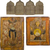 TWO ICONS: THE MOTHER OF GOD OF THE SIGN AND THE MOTHER OF GOD 'JOY TO ALL WHO GRIEVE' AND - photo 1