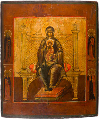 AN ICON SHOWING THE MOTHER OF GOD OF THE KIEV CAVES - фото 1