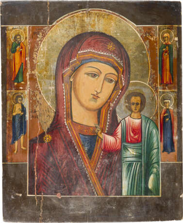 TWO ICONS SHOWING THE THREE-HANDED MOTHER OF GOD AND THE KAZANSKAYA MOTHER OF GOD - photo 2