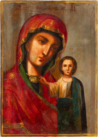 AN ICON SHOWING THE KAZANSKAYA MOTHER OF GOD - photo 1