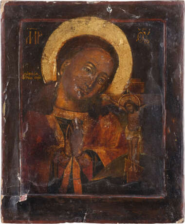 AN ICON SHOWING THE AKTHYRSKAYA MOTHER OF GOD - фото 1