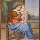 AN ICON SHOWING THE MOTHER OF GOD AND THE CHRIST CHILD - photo 1