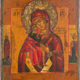 TWO SMALL ICONS SHOWING PORTAITS OF THE MOTHER OF GOD - photo 3