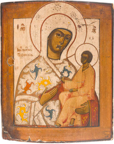 IKONE MIT DER GOTTESMUTTER VON TICHWIN (TICHWINSKAJA) - Foto 1