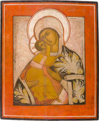 IKONE MIT DER GOTTESMUTTER VON WLADIMIR (WLADIMIRSKAJA) - Foto 1