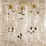 AN ICON OF THE MOTHER OF GOD 'THE LIFE-GIVING SOURCE' WITH OKLAD - photo 1
