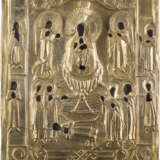 TWO ICONS WITH OKLAD SHOWING THE MOTHER OF GOD 'JOY TO ALL WHO GRIEVE' AND 'OF THE - photo 2