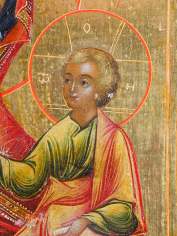 A FINE ICON SHOWING THE IVERSKAYA MOTHER OF GOD WITH A SILVER OKLAD - photo 4