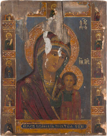 A LARGE ICON SHOWING THE KAZANSKAYA MOTHER OF GOD - photo 1