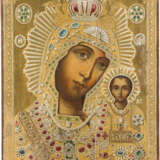 A VERY LARGE ICON SHOWING THE KAZANSKAYA MOTHER OF GOD - photo 1