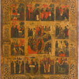 TWO ICONS: THE MOTHER OF GOD 'JOY TO ALL WHO GRIEVE' AND A FEAST DAY ICON - фото 2