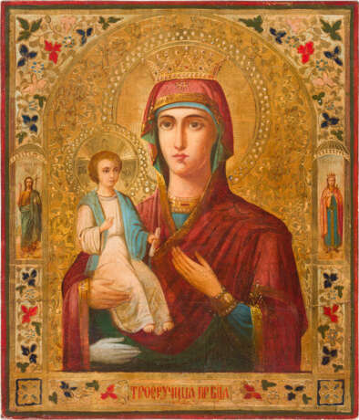 AN ICON SHOWING THE THREE-HANDED MOTHER OF GOD - photo 1