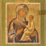 FEINE IKONE MIT DER GOTTESMUTTER VON TICHWIN (TICHWINSKAJA) - Foto 1