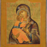 AN ICON SHOWING THE VLADIMIRSKAYA MOTHER OF GOD - photo 1